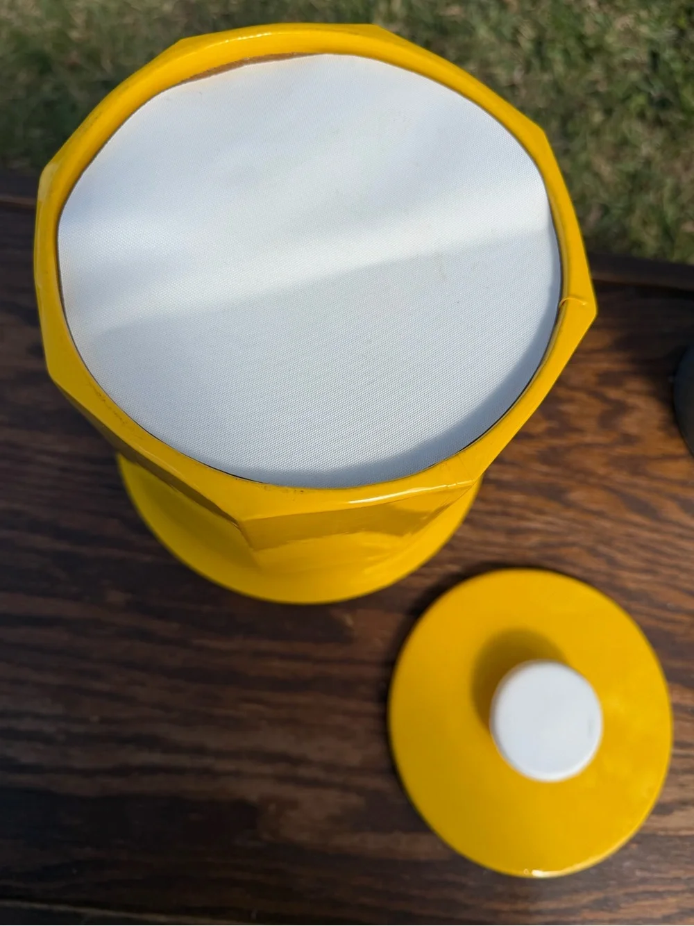 Vintage 1970’s Vibrant Yellow Ice Bucket Bar